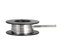sourcing map Nichrome Flat Heater Wire 9.5ft(3meters) x0.2mmx4mm High Temp Wire for Heating Elements, DIY Crafts, Black and Silver