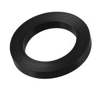 sourcing map Nitrile Rubber Flat Washer 1-1/4 Inch DN32 Gasket for Wrench Type Quick Connector, Black Pack of 5