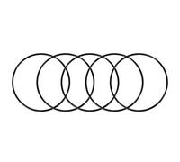 sourcing map Nitrile Rubber O-Rings 130mm OD 122mm ID 4mm Width, Metric Sealing Gasket for Automotive Machine Plumbing, Pack of 5