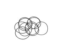 sourcing map Nitrile Rubber O-Rings 35mm OD 33mm ID 1mm Width, Metric Sealing Gasket for Automotive Machine Plumbing, Pack of 10