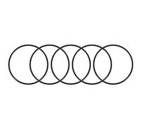 sourcing map Nitrile Rubber O-Rings 65mm OD 60.2mm ID 2.4mm Width, Metric Sealing Gasket for Automotive Machine Plumbing, Pack of 5