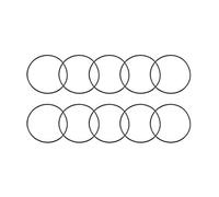 sourcing map Nitrile Rubber O-Rings, 77mm OD 73mm ID 2mm Width, Metric Nitrile Rubber Sealing Gasket, Pack of 10