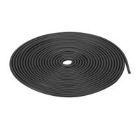 sourcing map Nitrile Rubber Round Seal Strip, 2mm(5/64") Diameter 3 Meters (9.84Ft) Long Hard Solid Rubber Weather Stripping for DIY Gasket, Industrial Equipment, and Furniture