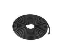 sourcing map Nitrile Rubber Round Seal Strip, 3mm(1/8") Diameter 6 Meters (19.69Ft) Long Hard Solid Rubber Weather Stripping for DIY Gasket, Industrial Equipment, and Furniture