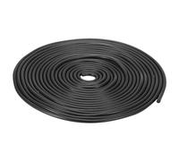 sourcing map Nitrile Rubber Round Seal Strip, 4mm(5/32") Diameter 5 Meters (16.4Ft) Long Hard Solid Rubber Weather Stripping for DIY Gasket, Industrial Equipment, and Furniture