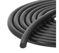 sourcing map Nitrile Rubber Seal Strip, 6mm(0.24") Diameter x 4 Meters (13.12Ft) Long Round Solid Weather Stripping for Reduce Noise, Shock, Friction
