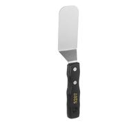 sourcing map No.5207 Painting Palette Knife Stainless Steel Flat Large Spatula Pallet Knife Metal Scraper with Wood Handle for Oil Acrylic Paint Canvas Color Mixing Spreading