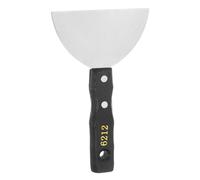 sourcing map No.6212 Painting Palette Knife Stainless Steel Flat Large Spatula Pallet Knife Metal Scraper with Wood Handle for Oil Acrylic Paint Canvas Color Mixing Spreading