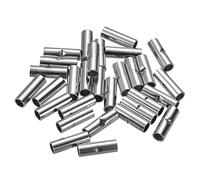 sourcing map Non-Insulated Butt Crimp Terminals 8 AWG for Electrical Wire Splice DIY, Pack of 30