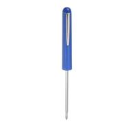 sourcing map Non-Magnetic Pocket Screwdriver 3mm Phillips 3mm Slotted Mini Portable Screw Driver with Clip for Mechanical, Electrician, Technician, Blue
