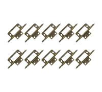 sourcing map Non-Mortise Hinges,10pcs Cabinet Hinges Bronze 3.43 x 0.75inch | Iron Butt Hinge Door Hinges,for Cabinet Hardware Cupboard Door Furniture