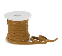 sourcing map Non-Slip Elastic Band, 1 cm x 18 m Brown Red Polyester Silicone Stretch Band Silicone Grip for Clothing Accessories Wigs