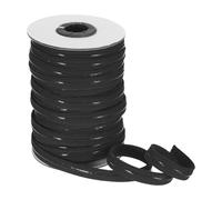 sourcing map Non-Slip Elastic Band, 1cm x 18m Black Polyester Silicone Stretch Band Silicone Grip for Clothing Accessories Wigs
