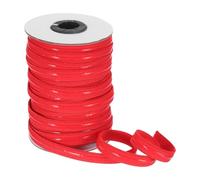 sourcing map Non-Slip Elastic Band, 1cm x 18m Red Polyester Silicone Stretch Band Silicone Grip for Clothing Accessories Wigs
