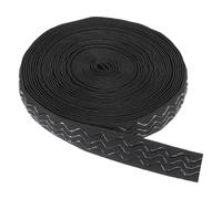 sourcing map Non-Slip Elastic Band, 3cm x 11m Black Polyester Silicone Stretch Band Wavy-Shaped Silicone Grip for Clothing Accessories Wigs