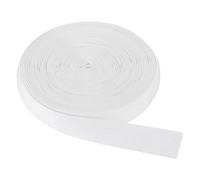 sourcing map Non-Slip Elastic Band, 3cm x 11m White Polyester Silicone Stretch Band Wavy-Shaped Silicone Grip for Clothing Accessories Wigs