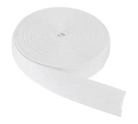 sourcing map Non-Slip Elastic Band, 4cm x 11m White Polyester Silicone Stretch Band Wavy-Shaped Silicone Grip for Clothing Accessories Wigs