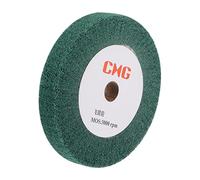 sourcing map Non-Woven Polishing Burnishing Wheel 240 Grit 150x25mm Green | Nylon Wire Drawing Abrasive Flap Wheel,for Stainless Steel Copper