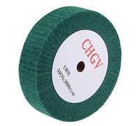 sourcing map Non-Woven Polishing Burnishing Wheel 240 Grit 200mmx50mm Green | Nylon Wire Drawing Abrasive Flap Wheel,for Stainless Steel Copper