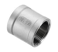 sourcing map NPT 1-1/4"x1-7/8 304 Stainless Steel Cast Pipe Fittings, Coupling Pipe Connector Adapter Pipe Connection Accessories for Plumbing Industrial and Residential, Silver