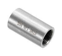 sourcing map NPT 1/2"x2" 304 Stainless Steel Pipe Fittings, Coupling Pipe Connector Adapter Pipe Connection Accessories for Plumbing Industrial and Residential, Silver