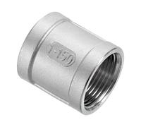 sourcing map NPT 1" x1-5/8 304 Stainless Steel Cast Pipe Fittings, Coupling Pipe Connector Adapter Pipe Connection Accessories for Plumbing Industrial and Residential, Silver