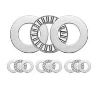 sourcing map NTA1018+2TRA Needle Roller Thrust Bearings with Bearing Washers, 16mm Bore Diameter, 28mm OD, 4mm Total Thickness for Lawn Mower Truck Power Steering