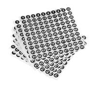 sourcing map Number Sticker 1-100 Label Number Self Adhesive Label Black White for Sorting Storage Box Locker Sign, Pack of 10