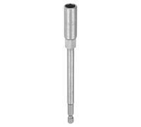 sourcing map Nut Driver Drill Bit 10mm Metric Impact Socket 1/4" Hex Shank 6" (150mm) Extra Long 6-Point Sockets Quick-Change CR-V Steel Bolt Setter for Power Drill Drivers