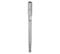 sourcing map Nut Driver Drill Bit 6mm Metric Impact Socket 1/4" Hex Shank 6" (150mm) Extra Long 6-Point Sockets Quick-Change CR-V Steel Bolt Setter for Power Drill Drivers