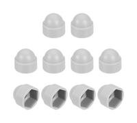 sourcing map Nut Protection Cap, 10Pcs M12x19x23mm - Plastic Hexagonal Screw Protection Cap, Dome Acorn Hex Head Bolt Covers, Waterproof Decorative Cap (Grey)