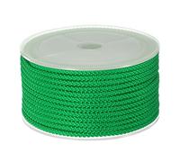 sourcing map Nylon Beading Thread Cord 3mm Extra-Strong Braided Nylon String for Necklace Bracelets Jewelry Making Crafting 10M/33 Feet, Emerald Green