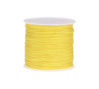 sourcing map Nylon Cord DIY Making Satin String Craft Wire with Plastic Spool 147ft, Yellow