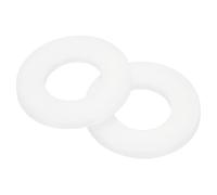 sourcing map Nylon Flat Washers, M10 x 10mm ID x 20mm OD Round Flat Plain Washer Plastic Gasket Fastener for Household Faucet Pipe Water Hose, White, Pack of 100