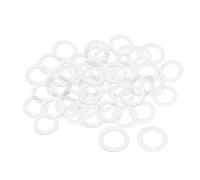 sourcing map Nylon Flat Washers M20 30mm OD 20mm ID 1mm Thickness Sealing Gasket for Faucet Pipe Water Hose, Clear, Pack of 200