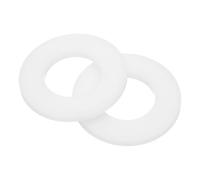 sourcing map Nylon Flat Washers, M22 x 22mm ID x 42mm OD Round Flat Plain Washer Plastic Gasket Fastener for Household Faucet Pipe Water Hose, White, Pack of 20