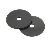 sourcing map Nylon Flat Washers, M3 x 3mm ID x 20mm OD Round Flat Plain Washer Plastic Gasket Fastener for Household Faucet Pipe Water Hose, Black, Pack of 50