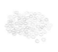 sourcing map Nylon Flat Washers M4 8.5mm OD 4mm ID 1mm Thickness Sealing Gasket for Faucet Pipe Water Hose, Clear, Pack of 300