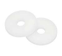 sourcing map Nylon Flat Washers, M5 x 5mm ID x 20mm OD Round Flat Plain Washer Plastic Gasket Fastener for Household Faucet Pipe Water Hose, White, Pack of 50