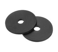 sourcing map Nylon Flat Washers, M6 x 6mm ID x 30mm OD Round Flat Plain Washer Plastic Gasket Fastener for Household Faucet Pipe Water Hose, Black, Pack of 50