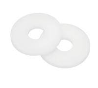 sourcing map Nylon Flat Washers, M8 x 8mm ID x 25mm OD Round Flat Plain Washer Plastic Gasket Fastener for Household Faucet Pipe Water Hose, White, Pack of 50