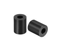 sourcing map Nylon Round Spacer Washer 3.2mm ID 7mm OD 7mm Height for M3 Screws Black 300Pcs