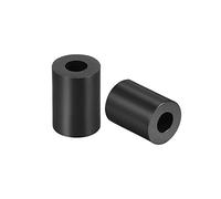 sourcing map Nylon Round Spacer Washer 3.2mm ID 7mm OD 8mm Height for M3 Screws Black 300Pcs