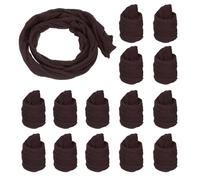 sourcing map Nylon Stockings Flower Fabric, 65cm/ 25.6" Mesh Tensile Silk Nylon Fabric DIY Floral Crafting Kit for DIY Flower Making Wedding Crafts Decoration (Dark Brown, Pack of 25)