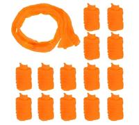 sourcing map Nylon Stockings Flower Fabric, 65cm/ 25.6" Mesh Tensile Silk Nylon Fabric DIY Floral Crafting Kit for DIY Flower Making Wedding Crafts Decoration (Orange Yellow, Pack of 25)