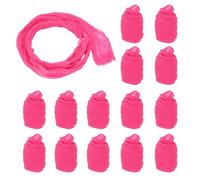 sourcing map Nylon Stockings Flower Fabric, 65cm/ 25.6" Mesh Tensile Silk Nylon Fabric DIY Floral Crafting Kit for DIY Flower Making Wedding Crafts Decoration (Bright Pink, Pack of 25)