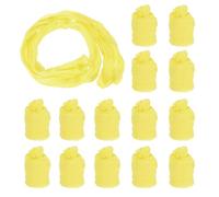 sourcing map Nylon Stockings Flower Fabric, 65cm/ 25.6" Mesh Tensile Silk Nylon Fabric DIY Floral Crafting Kit for DIY Flower Making Wedding Crafts Decoration (Yellow, Pack of 25)