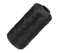sourcing map Nylon String 3 Strands Twisted Mason Line 1.5mm x 218 Yards Nylon Twine String for DIY Projects, Home Improvement, Gardening, Gift Wrapping, Christmas Party Supplies, Black