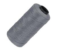 sourcing map Nylon String 3 Strands Twisted Mason Line 1.5mm x 218 Yards Nylon Twine String for DIY Projects, Home Improvement, Gardening, Gift Wrapping, Christmas Party Supplies, Dark Grey