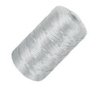 sourcing map Nylon String Cord 1.5mm x 218 Yards Macrame Rope Braided Thread Twine String Smooth Beading Cord for Jewelry Making Supplies, DIY Craft, Light Gray